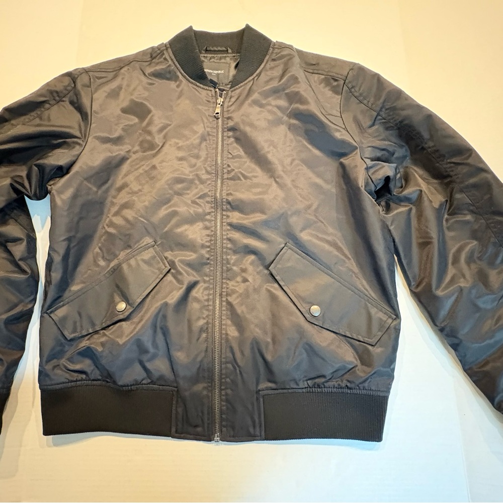 Banana Republic Black Medium Bomber Jacket New with Tags